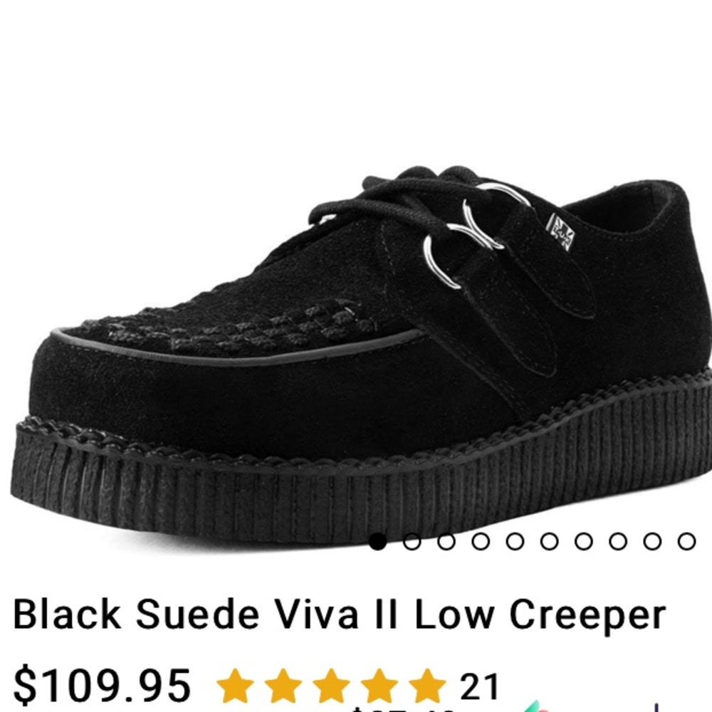 Black Suede Viva II Low Creeper